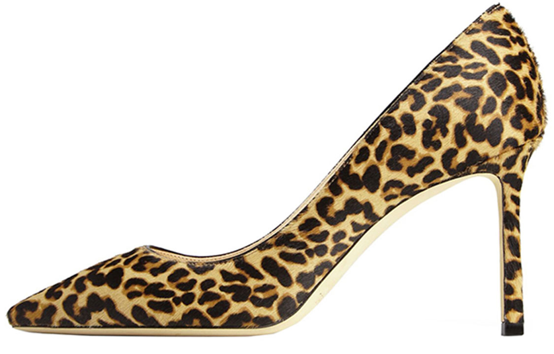 (Women) Jimmy Choo Romy 85 'Leopard Print' ROMY85LOP-NATURALMIX