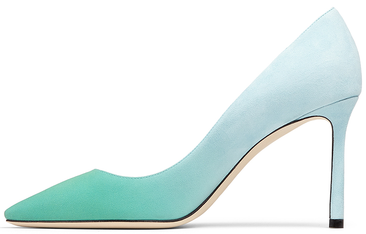 (Women) Jimmy Choo Romy 85 'Ombre Suede Sky Blue' ROMY85DGD0C8019