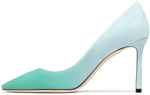 (Women) Jimmy Choo Romy 85 'Ombre Suede Sky Blue' ROMY85DGD0C8019 Buy (Women) Jimmy Choo Romy 85 'Ombre Suede Sky Blue' ROMY85DGD0C8019