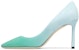 (Women) Jimmy Choo Romy 85 'Ombre Suede Sky Blue' ROMY85DGD0C8019