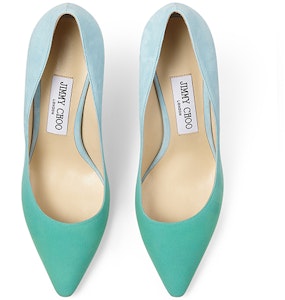 (W) Jimmy Choo Romy 85 ''渐变麂皮天蓝色'' ROMY85DGD0C8019 Lookbook (W) Jimmy Choo Romy 85 ''渐变麂皮天蓝色'' ROMY85DGD0C8019