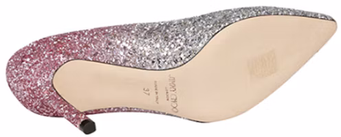 Shop (W) Jimmy Choo Romy 85 ''Dégradé à Paillettes Rose'' ROMY85VOG