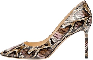 (Women) Jimmy Choo Romy 85 'Snake Print' ROMY85YDE-BLUSHMIX (Women) Jimmy Choo Romy 85 'Snake Print' ROMY85YDE-BLUSHMIX