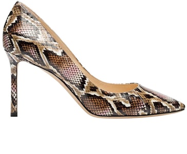 (W) Jimmy Choo Romy 85 ''Corak Ular'' ROMY85YDE-BLUSHMIX Order (W) Jimmy Choo Romy 85 ''Corak Ular'' ROMY85YDE-BLUSHMIX