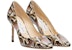 (Women) Jimmy Choo Romy 85 'Snake Print' ROMY85YDE-BLUSHMIX