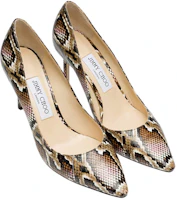 Shop (W) Jimmy Choo Romy 85 ''Motif Kulit Ular'' ROMY85YDE-BLUSHMIX