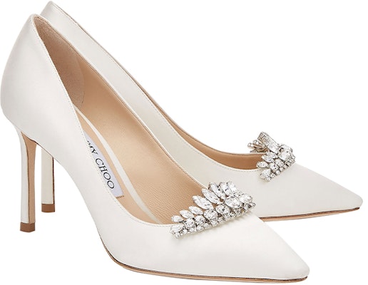 (Women) Jimmy Choo Romy 85 'White Crystal' ROMY85ARI000784 Order (Women) Jimmy Choo Romy 85 'White Crystal' ROMY85ARI000784