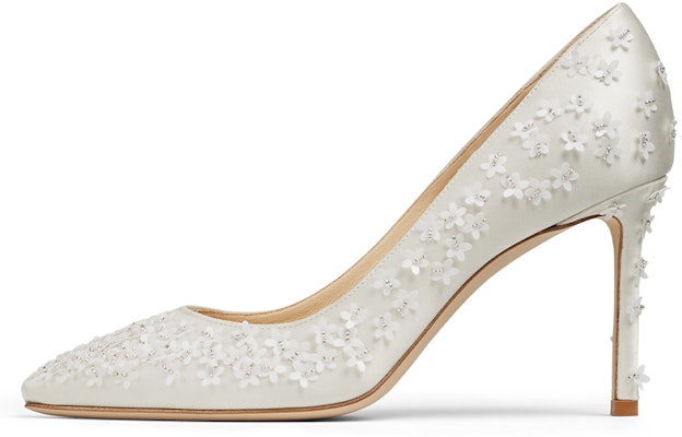 (Women) Jimmy Choo Romy 85 High Heels 'White Floral' ROMY85YDB Buy (Women) Jimmy Choo Romy 85 High Heels 'White Floral' ROMY85YDB