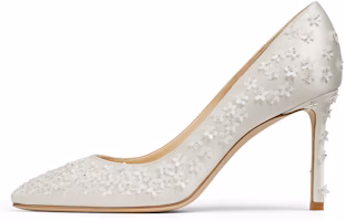 (Women) Jimmy Choo Romy 85 High Heels 'White Floral' ROMY85YDB (Women) Jimmy Choo Romy 85 High Heels 'White Floral' ROMY85YDB