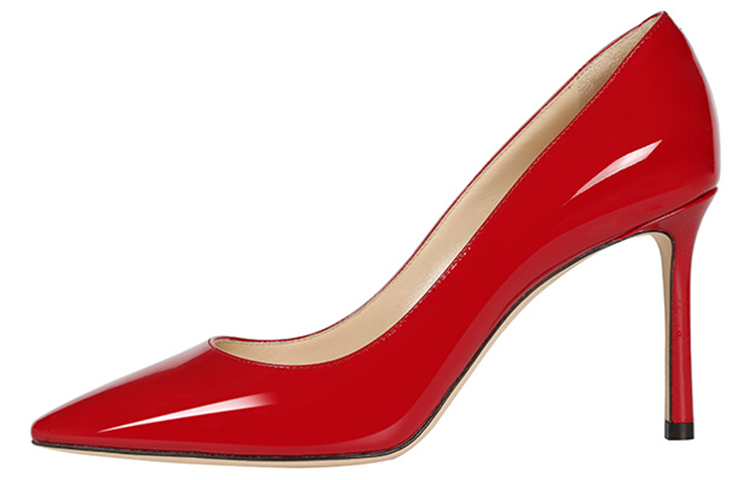 (Women) Jimmy Choo ROMY 85 Red Patent Leather Stiletto Heels 8.5cm ROMY85PAT Red