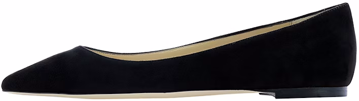 (Women) Jimmy Choo Romy Flat 'Black Ballet' ROMY-FLAT-SUEBLACK (Women) Jimmy Choo Romy Flat 'Black Ballet' ROMY-FLAT-SUEBLACK