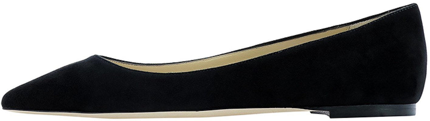 (Women) Jimmy Choo Romy Flat 'Black Ballet' ROMY-FLAT-SUEBLACK Buy (Women) Jimmy Choo Romy Flat 'Black Ballet' ROMY-FLAT-SUEBLACK