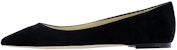 (Women) Jimmy Choo Romy Flat 'Black Ballet' ROMY-FLAT-SUEBLACK