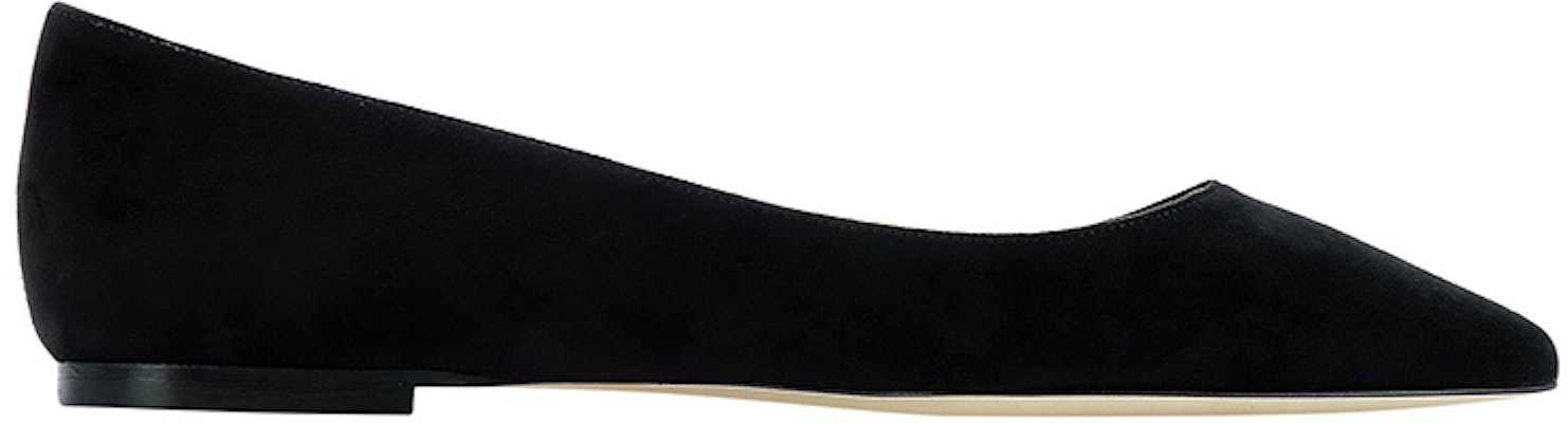(Women) Jimmy Choo Romy Flat 'Black Ballet' ROMY-FLAT-SUEBLACK Order (Women) Jimmy Choo Romy Flat 'Black Ballet' ROMY-FLAT-SUEBLACK