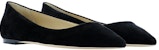 (Women) Jimmy Choo Romy Flat 'Black Ballet' ROMY-FLAT-SUEBLACK