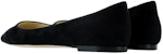 (Women) Jimmy Choo Romy Flat 'Black Ballet' ROMY-FLAT-SUEBLACK