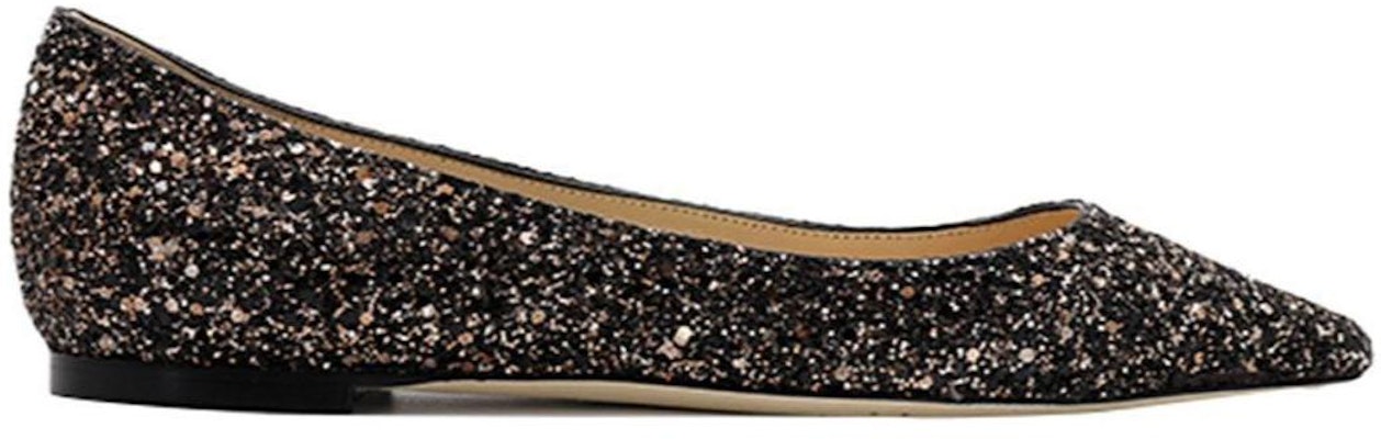 (Women) Jimmy Choo Romy Flat 'Black Gold' ROMYFLATIDF Order (Women) Jimmy Choo Romy Flat 'Black Gold' ROMYFLATIDF