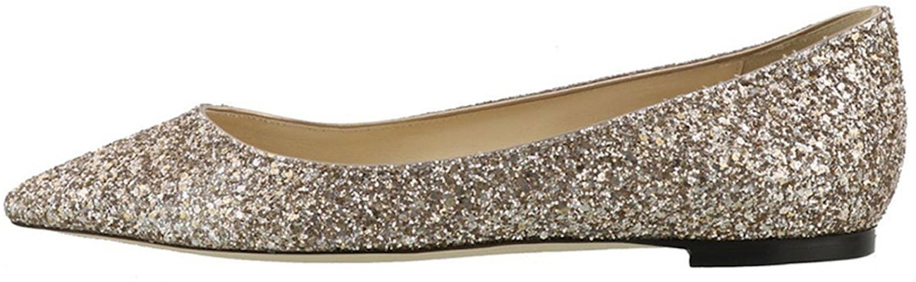 (Women) Jimmy Choo Romy Flat 'Gold' ROMYFLATSAO-BALLETPINK Buy (Women) Jimmy Choo Romy Flat 'Gold' ROMYFLATSAO-BALLETPINK
