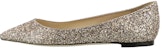 (Women) Jimmy Choo Romy Flat 'Gold' ROMYFLATSAO-BALLETPINK