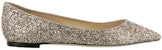 (Women) Jimmy Choo Romy Flat 'Gold' ROMYFLATSAO-BALLETPINK