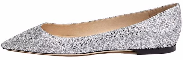 (Women) Jimmy Choo Romy Flat 'Silver' ROMYFLATGFA (Women) Jimmy Choo Romy Flat 'Silver' ROMYFLATGFA
