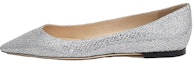 Buy (Women) Jimmy Choo Romy Flat 'Silver' ROMYFLATGFA