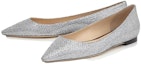 Shop (Women) Jimmy Choo Romy Flat 'Silver' ROMYFLATGFA