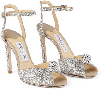 (W) Jimmy Choo Sacora 100 'Terciopelo Plateado' SACORA100PHZ Order (W) Jimmy Choo Sacora 100 'Terciopelo Plateado' SACORA100PHZ