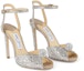 Order (Women) Jimmy Choo Sacora 100 'Silver Velvet' SACORA100PHZ