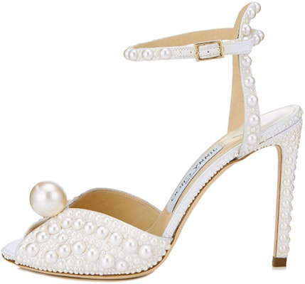(Women) Jimmy Choo Sacora 100 High Heels Sandals 'Satin White' SACORA100WOZ Buy (Women) Jimmy Choo Sacora 100 High Heels Sandals 'Satin White' SACORA100WOZ