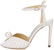 (Women) Jimmy Choo Sacora 100 High Heels Sandals 'Satin White' SACORA100WOZ