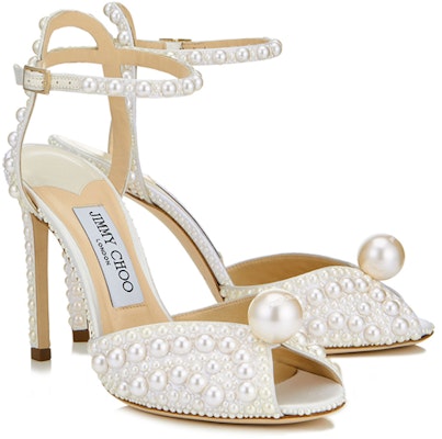 (W) Jimmy Choo Sacora 100 Sandalias de Tacón Alto 'Satén Blanco' SACORA100WOZ Order (W) Jimmy Choo Sacora 100 Sandalias de Tacón Alto 'Satén Blanco' SACORA100WOZ