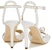 (Women) Jimmy Choo Sacora 100 High Heels Sandals 'Satin White' SACORA100WOZ