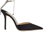 Sizing (Women) Jimmy Choo Saeda 100 'Lightrose Black' SAEDA-100-BGH-BLACK/LIGHT-ROSE