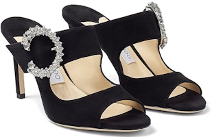 (W) Jimmy Choo Saf 85 '黑色高跟滑拖' SAF85SUE010003 Lookbook (W) Jimmy Choo Saf 85 '黑色高跟滑拖' SAF85SUE010003