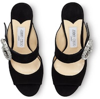 (W) Jimmy Choo Saf 85 '黑色高跟滑拖' SAF85SUE010003 Shop (W) Jimmy Choo Saf 85 '黑色高跟滑拖' SAF85SUE010003