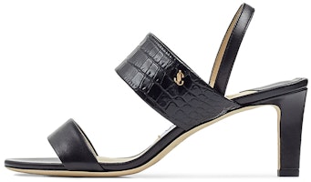 (Women) Jimmy Choo Salise 65 High Heels 'Black Nappa Leather' SALISE65CRJ (Women) Jimmy Choo Salise 65 High Heels 'Black Nappa Leather' SALISE65CRJ