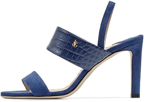 (Women) Jimmy Choo Salise 85 'Blue Suede' SALISE85CRQ Buy (Women) Jimmy Choo Salise 85 'Blue Suede' SALISE85CRQ