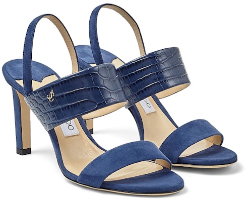 (Women) Jimmy Choo Salise 85 'Blue Suede' SALISE85CRQ Order (Women) Jimmy Choo Salise 85 'Blue Suede' SALISE85CRQ