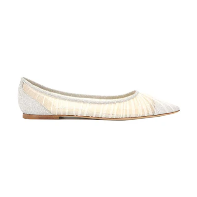 (W) Jimmy Choo Sandals 'Silver Cut-Out'