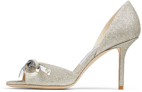 (W) Jimmy Choo Saphine 85 Tacones Altos 'Tela Plateada Brillante' SAPHINE85DGO Buy (W) Jimmy Choo Saphine 85 Tacones Altos 'Tela Plateada Brillante' SAPHINE85DGO