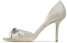 Buy (Women) Jimmy Choo Saphine 85 High Heels 'Silver Sparkle Fabric' SAPHINE85DGO
