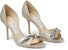 (Women) Jimmy Choo Saphine 85 High Heels 'Silver Sparkle Fabric' SAPHINE85DGO