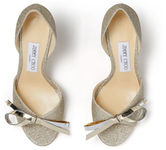 (W) Jimmy Choo Saphine 85 Tacones Altos 'Tela Plateada Brillante' SAPHINE85DGO Lookbook (W) Jimmy Choo Saphine 85 Tacones Altos 'Tela Plateada Brillante' SAPHINE85DGO