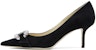 (Women) Jimmy Choo Saresa 65 'Black' SARESA65SUE010003
