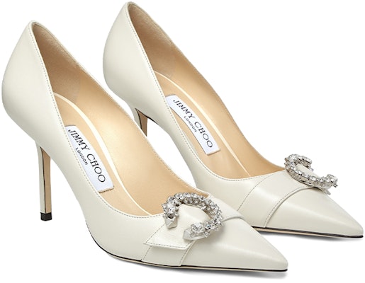 (Women) Jimmy Choo Saresa 85 High Heels 'White' SARESA85NAP080258 Order (Women) Jimmy Choo Saresa 85 High Heels 'White' SARESA85NAP080258