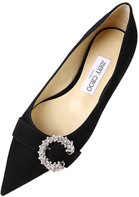 (Women) Jimmy Choo Saresa Flat 'Black Crystal Buckle' SARESAFLATUCB Lookbook (Women) Jimmy Choo Saresa Flat 'Black Crystal Buckle' SARESAFLATUCB