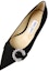 Lookbook (Women) Jimmy Choo Saresa Flat 'Black Crystal Buckle' SARESAFLATUCB