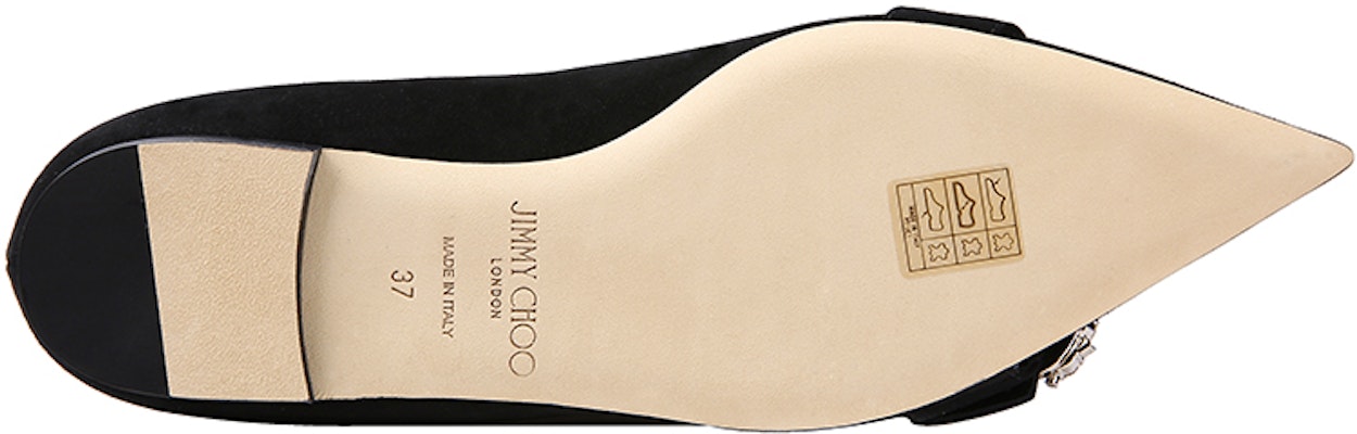 (Women) Jimmy Choo Saresa Flat 'Black Crystal Buckle' SARESAFLATUCB Purchase (Women) Jimmy Choo Saresa Flat 'Black Crystal Buckle' SARESAFLATUCB