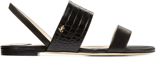 (W) 지미 추 세아 플랫 '크로커다일 가죽 블랙' SEIAFLATCRJ Order (W) 지미 추 세아 플랫 '크로커다일 가죽 블랙' SEIAFLATCRJ